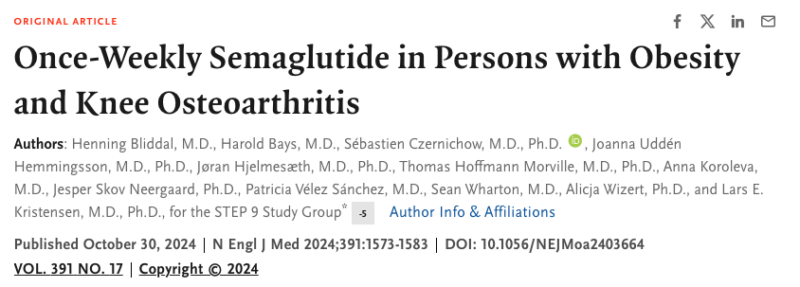 Yan Leyfman: Injectable Semaglutide Shows Significant Reductions in Weight and Pain for Osteoarthritis Patients